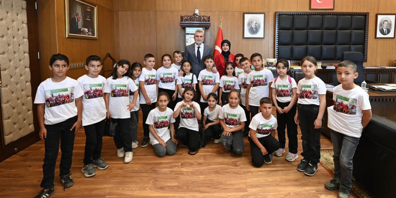 Başkan Görgel, Minik Öğrencileri Ağırladı