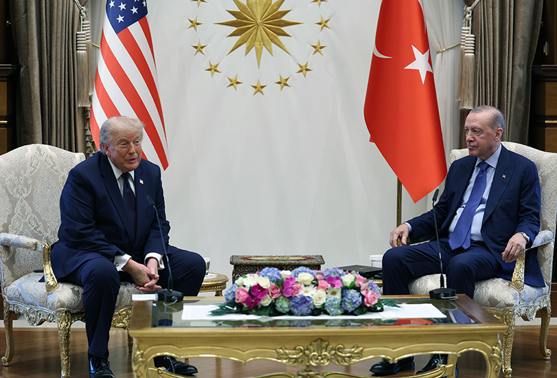 Cumhurbaşkanı Erdoğan, ABD Başkanı Trump ile bir araya geldi