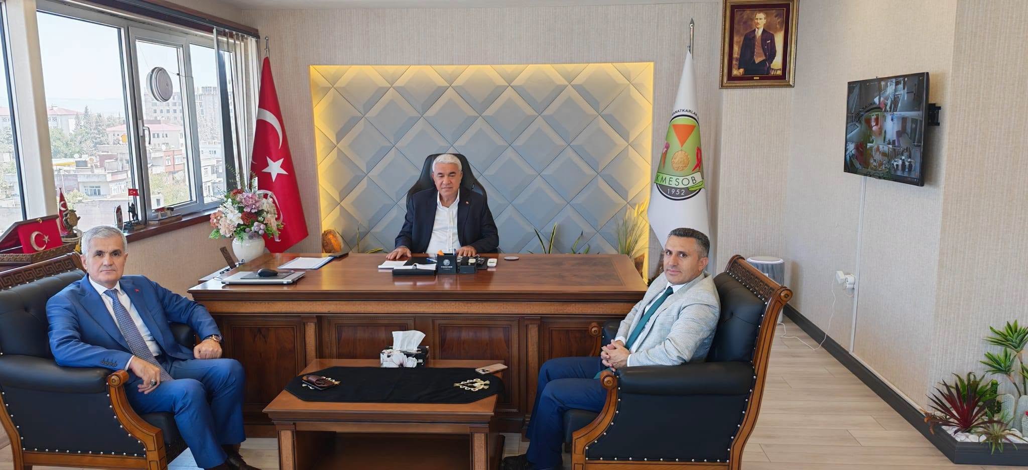 Milli Eğitim Camiasından KMESOB Başkanı Ahmet Kuybu'ya Hayırlı Olsun Ziyareti