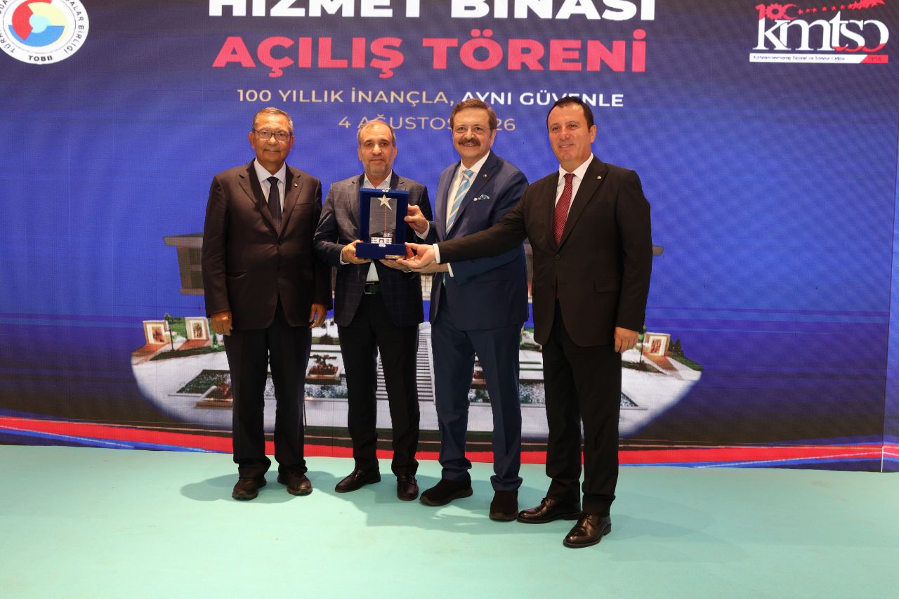 KOSB'YE TEŞEKKÜR PLAKETİ