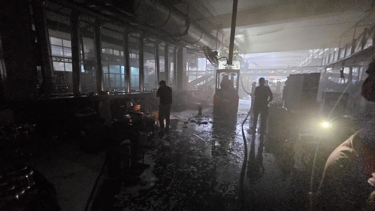 Hascevher Fabrikasında Korkutan Yangın