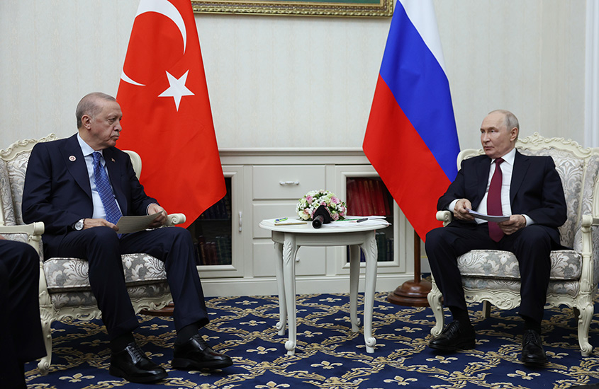 Cumhurbaşkanı Erdoğan, Rusya Devlet Başkanı Putin ile Görüştü