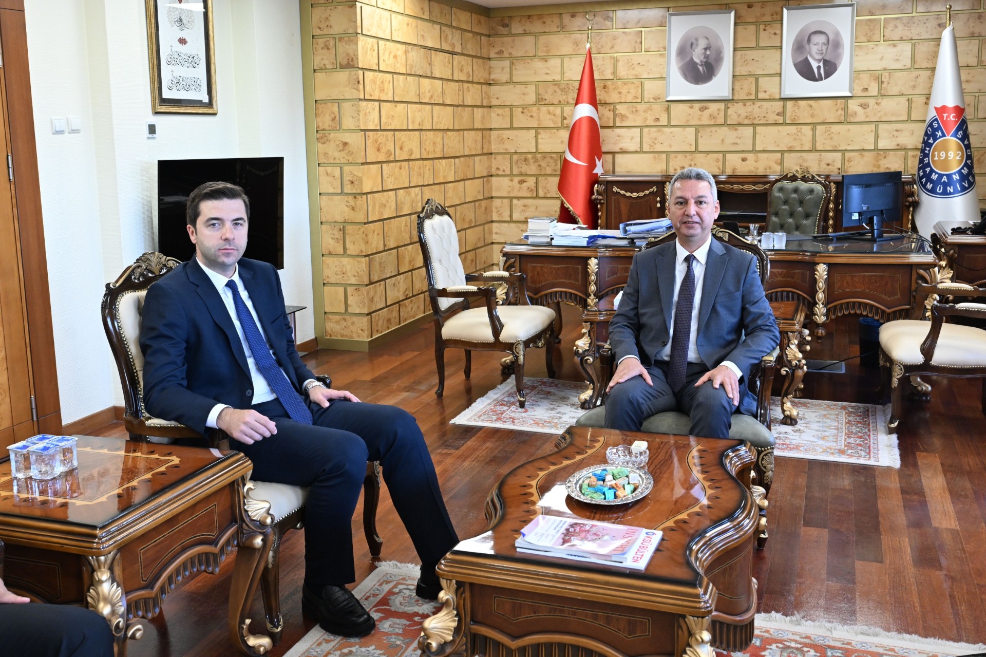 GENÇLİK HİZMETLERİ GENEL MÜDÜRÜ EFENDİOĞLU’NDAN REKTÖR OKUMUŞ’A ZİYARET