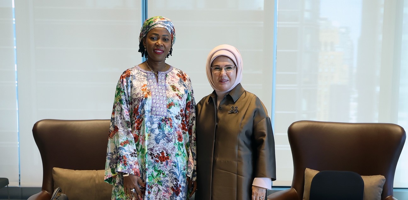 EMİNE ERDOĞAN, FATİMA MAADA BİO İLE NEW YORK’TA GÖRÜŞTÜ