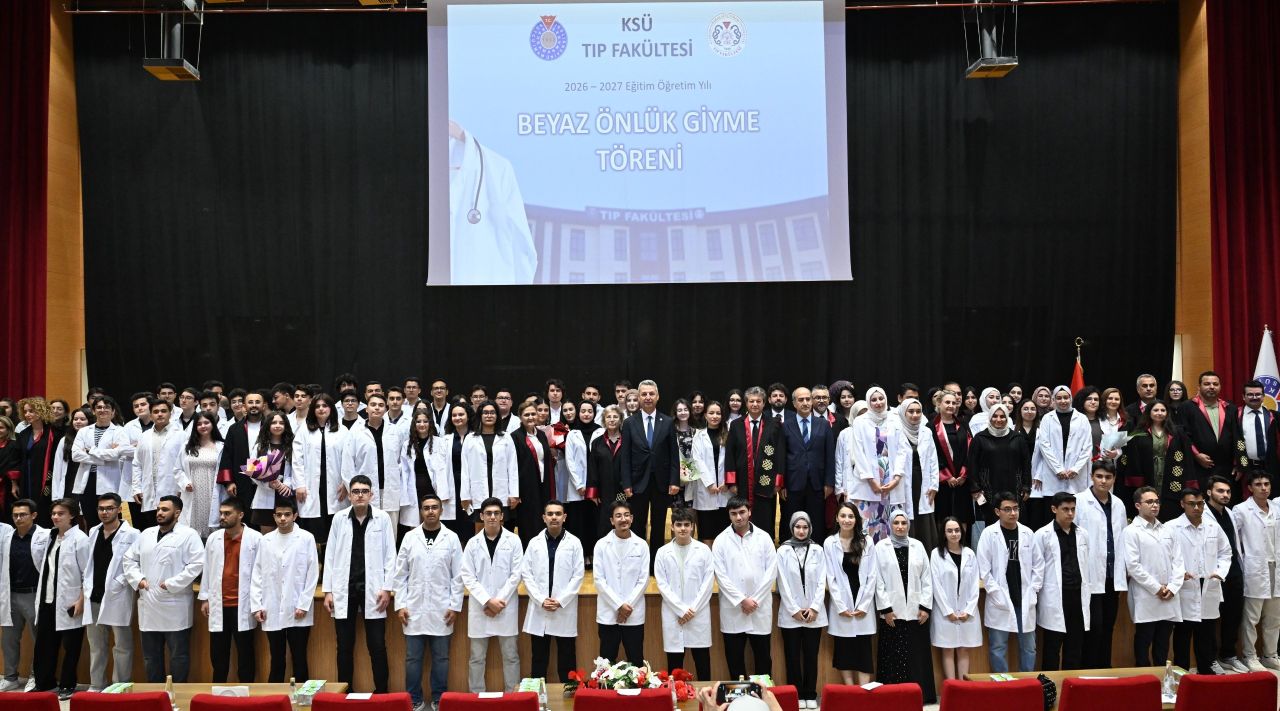 KSÜ Tıp Fakültesi Birinci Sınıf Öğrencileri Beyaz Önlüklerini Giydi