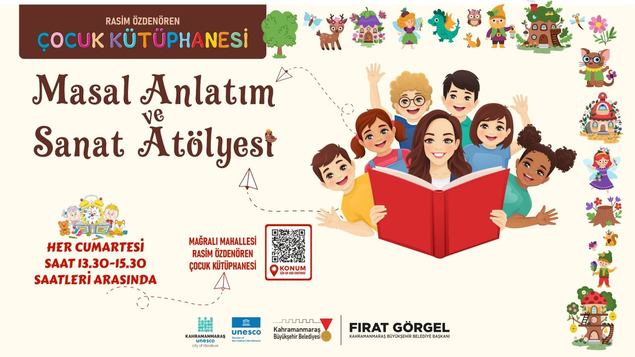 Masal Anlatım ve Sanat Atölyesi Minikleri Bekliyor