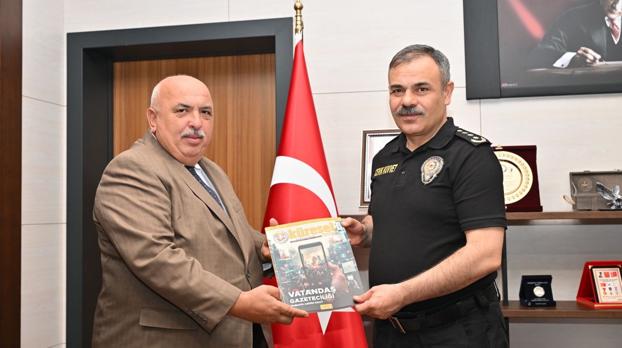 KGK’NİN 7. YILINDA KÜRESEL MEDYA DERGİSİ EMNİYET MÜDÜRÜ BEYTİ KALAYCI’YA TAKDİM EDİLDİ