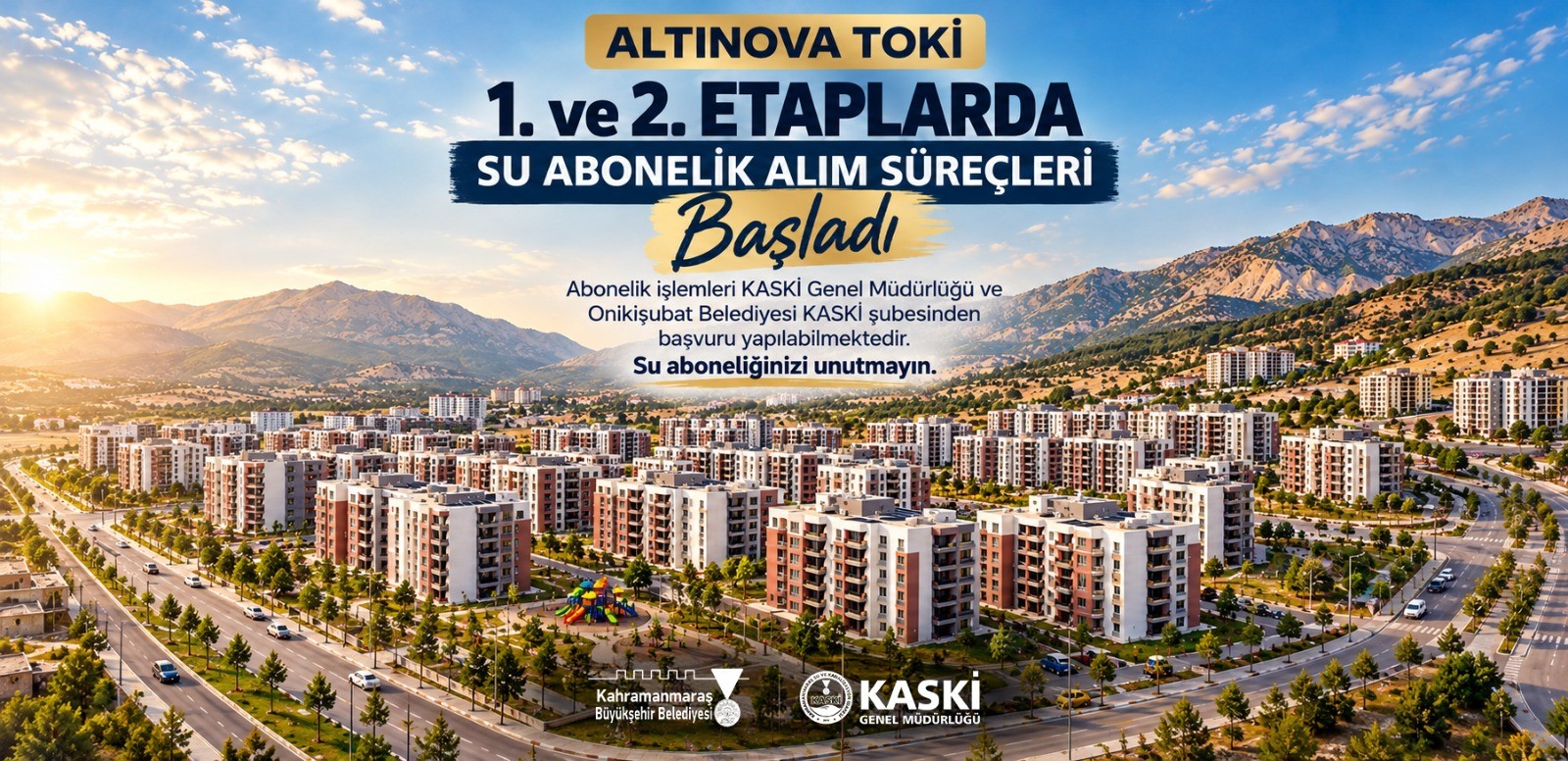 Altınova TOKİ’de Su Aboneliği Başladı