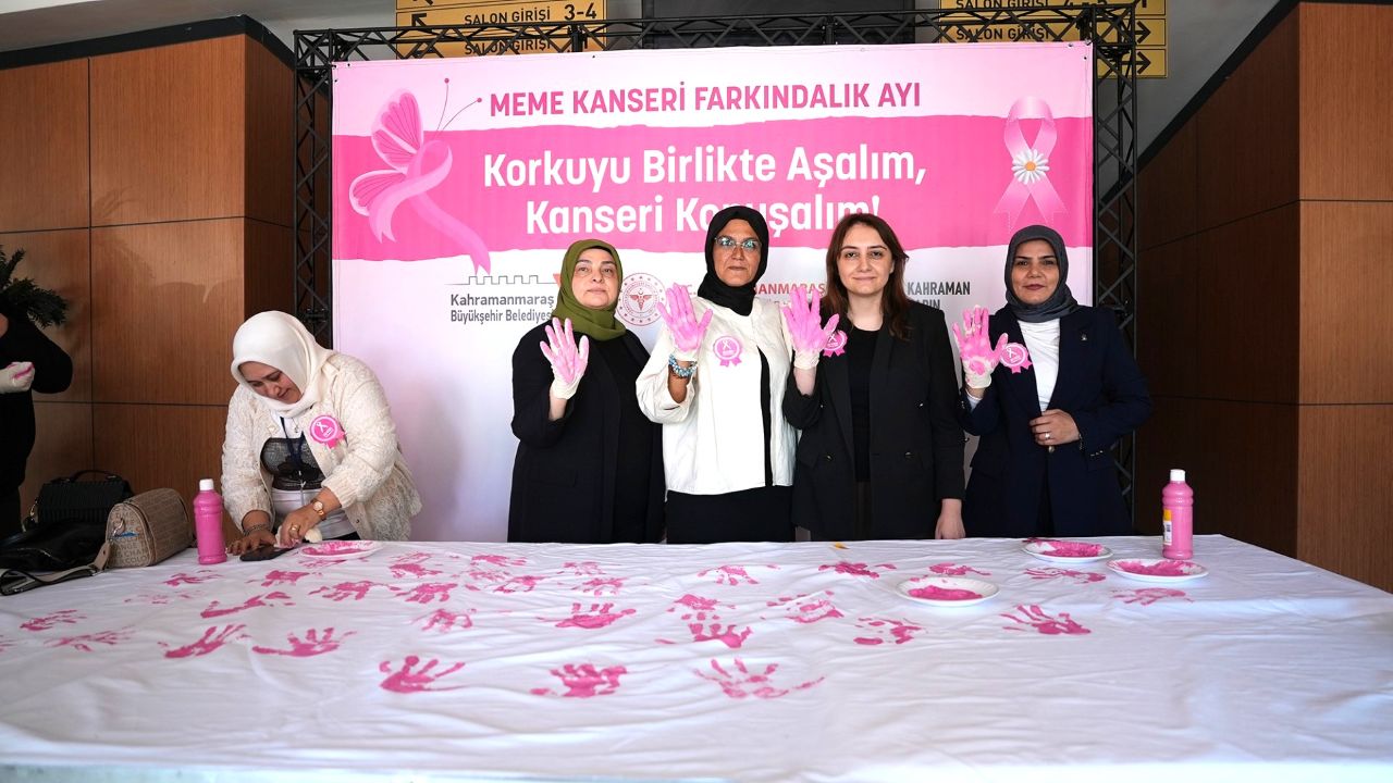 KAHRAMANMARAŞ’TA MEME KANSERİNE KARŞI FARKINDALIK ETKİNLİĞİ