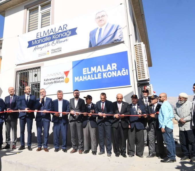 YENİLENEN ELMALAR MAHALLE KONAĞI HİZMETE GİRDİ