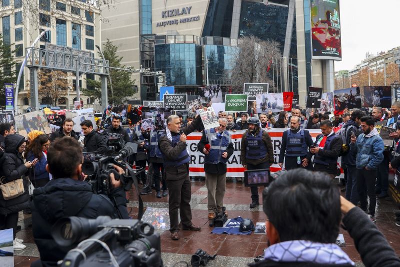 10 Ocak’ta Gazetecilerden anlamlı Gazze eylemi
