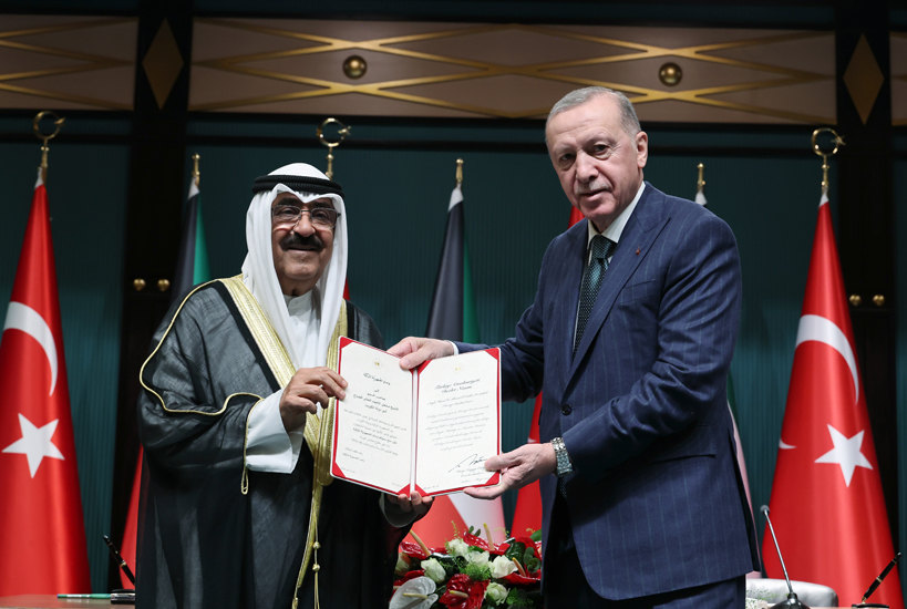Kuveyt Emiri el Sabah’a Devlet Nişanı tevcih edildi