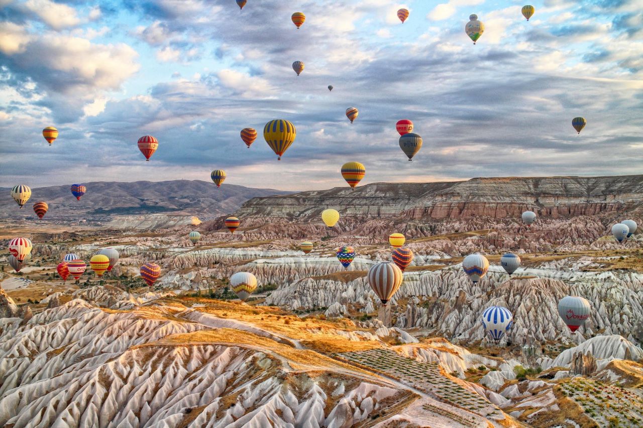 Balon 'a  Kapadokya Binilir