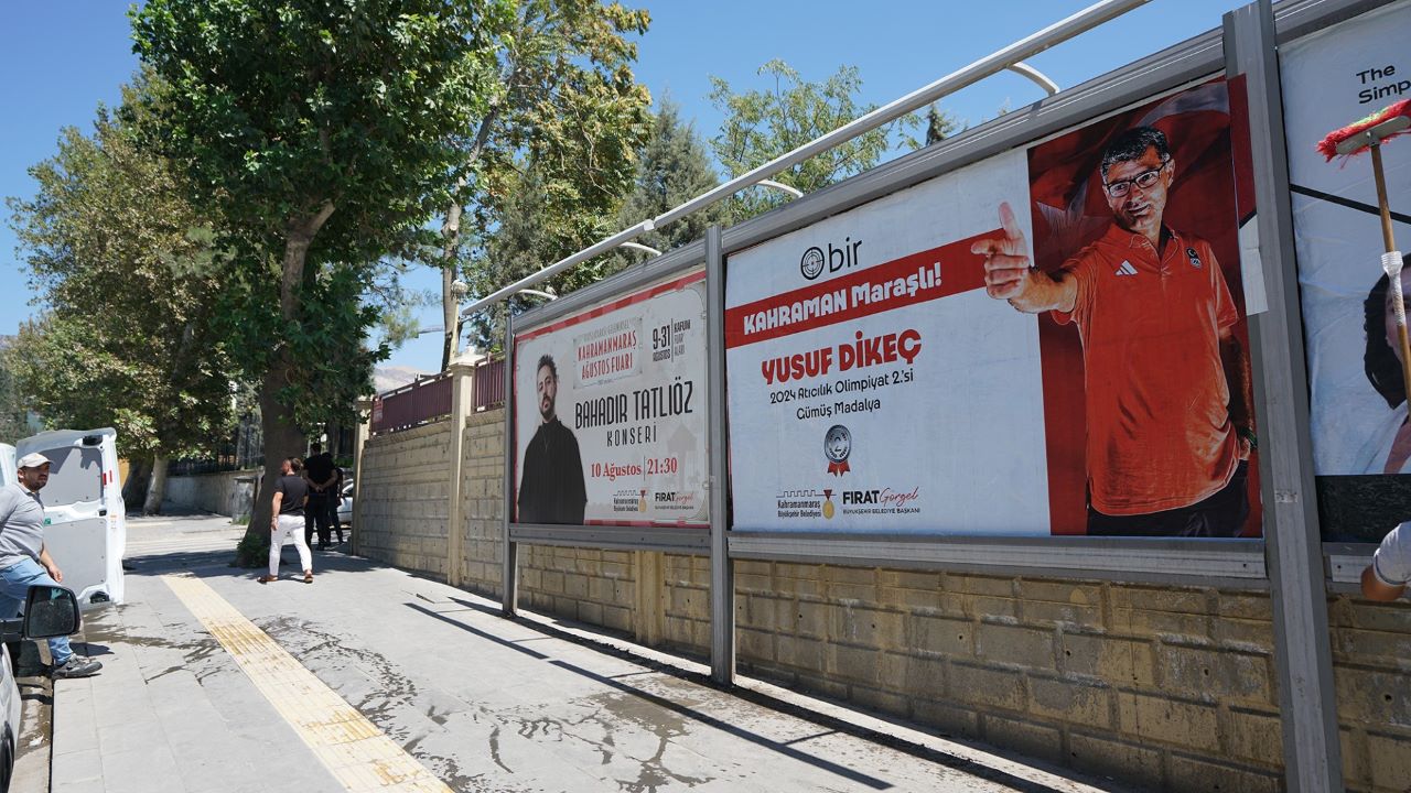 Milli Sporcu Yusuf Dikeç  Billboardlarda