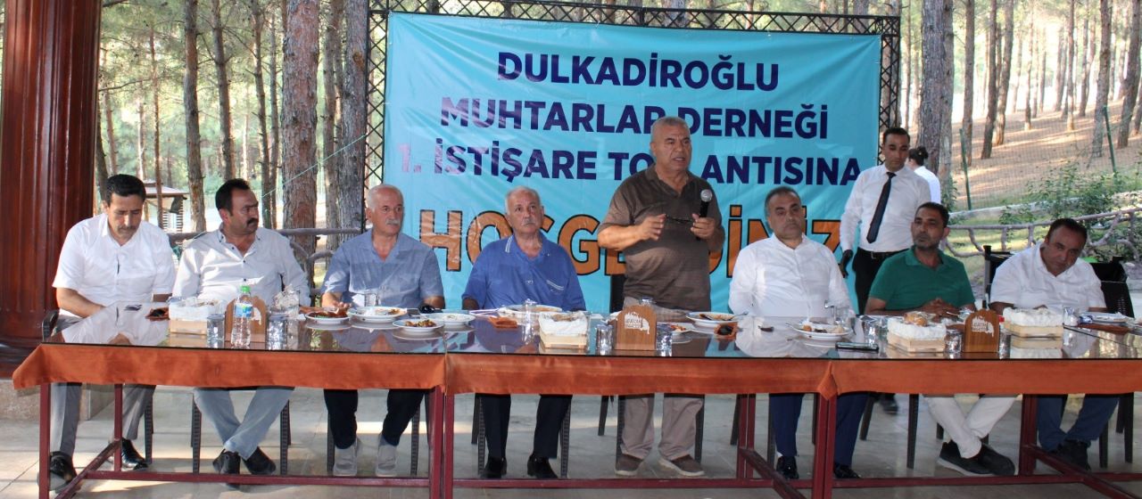 Dulkadiroğlu Muhtarlar Derneğinde Tek Ses