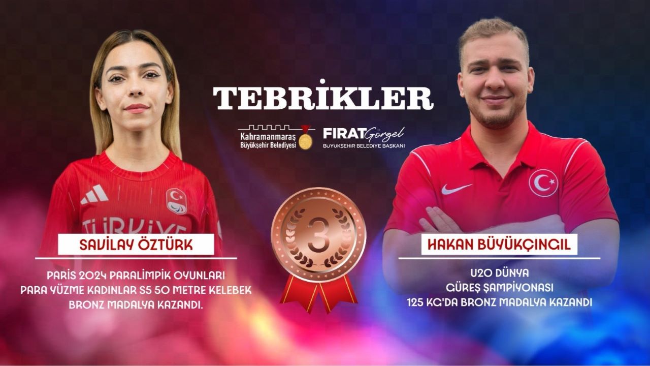 Milli Sporcular Öztürk ve Büyükçıngıl’a Tebrik