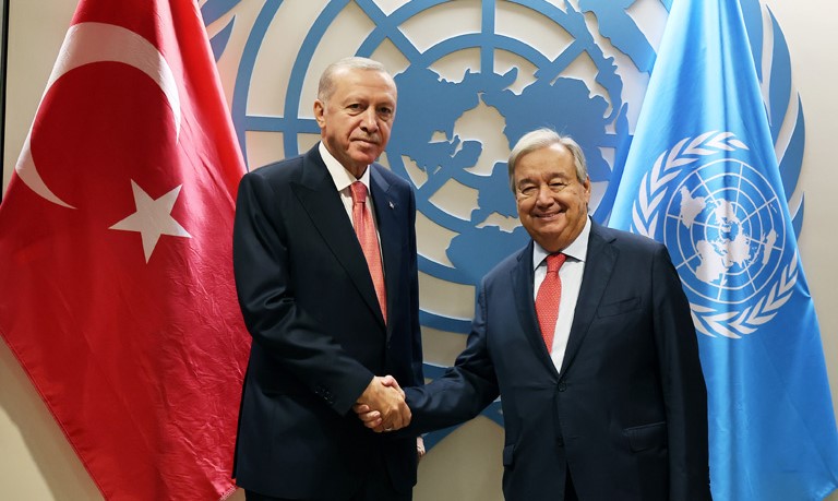 Erdoğan, BM Genel Sekreteri Guterres ile görüştü