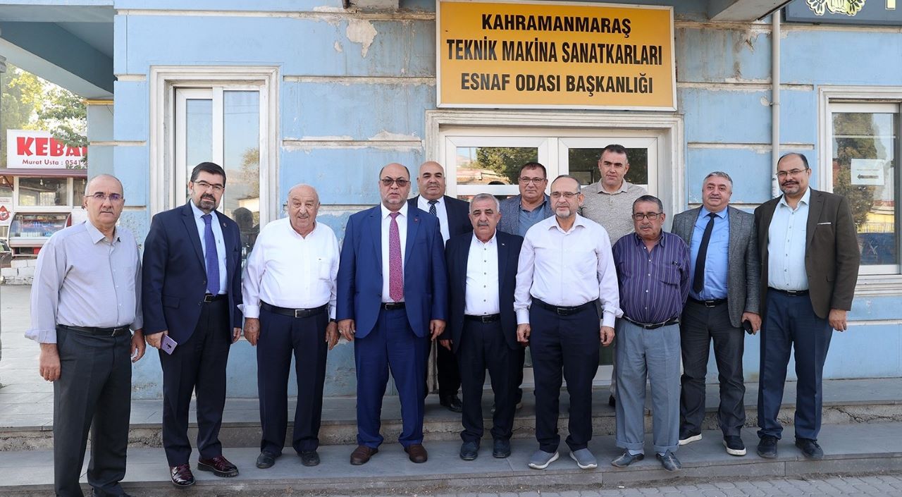 Akpınar, Teknik Makina Esnaf ve Sanatkârlar Odası Başkanı  Çil e ziyaret