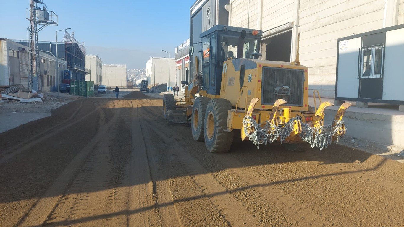 Yeni Sanayi Sitesi’nde  Yol Çalışması