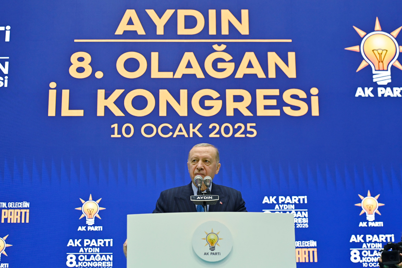 Erdoğan, AK Parti Aydın 8. Olağan İl Kongresi'e katıldı