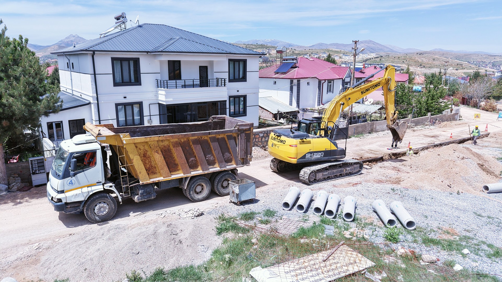 KASKİ, Afşin’de Yeni Altyapı İmalatını Sürdürüyor