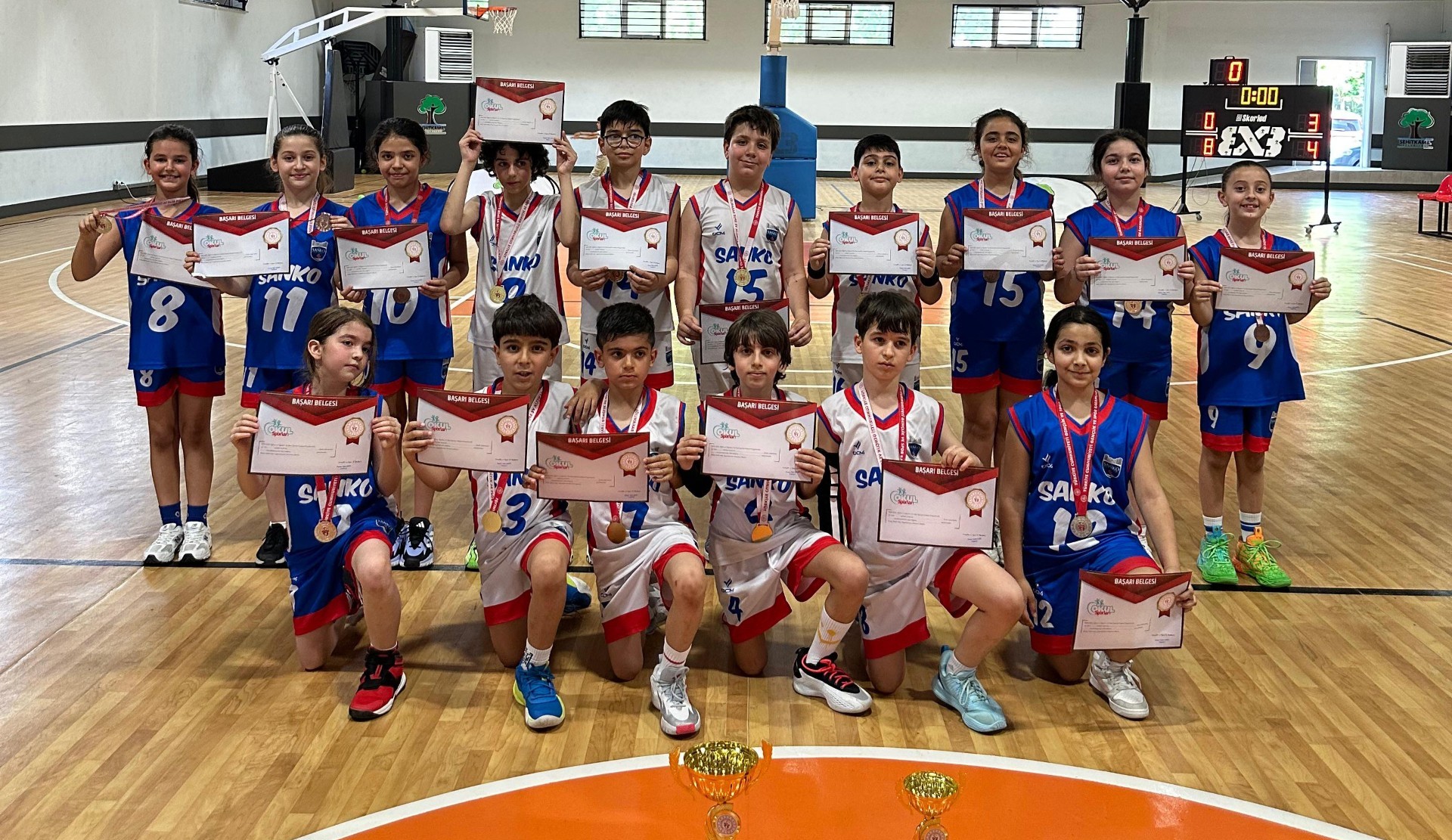SANKO Okulları Basketbolda Şampiyon Oldu