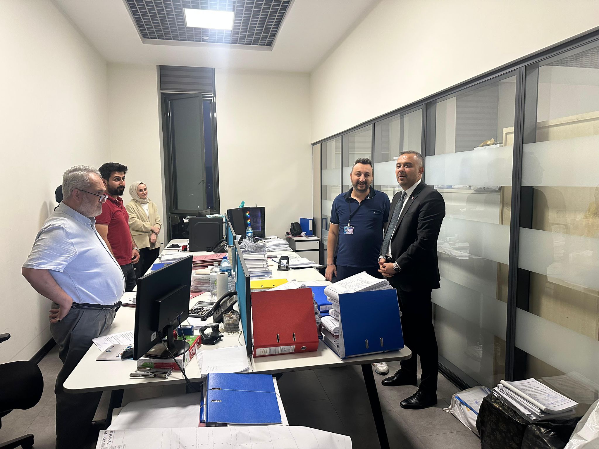 Başkan Toptaş’tan Yerinde Dönüşüm mesaisi yapan personele ziyaret