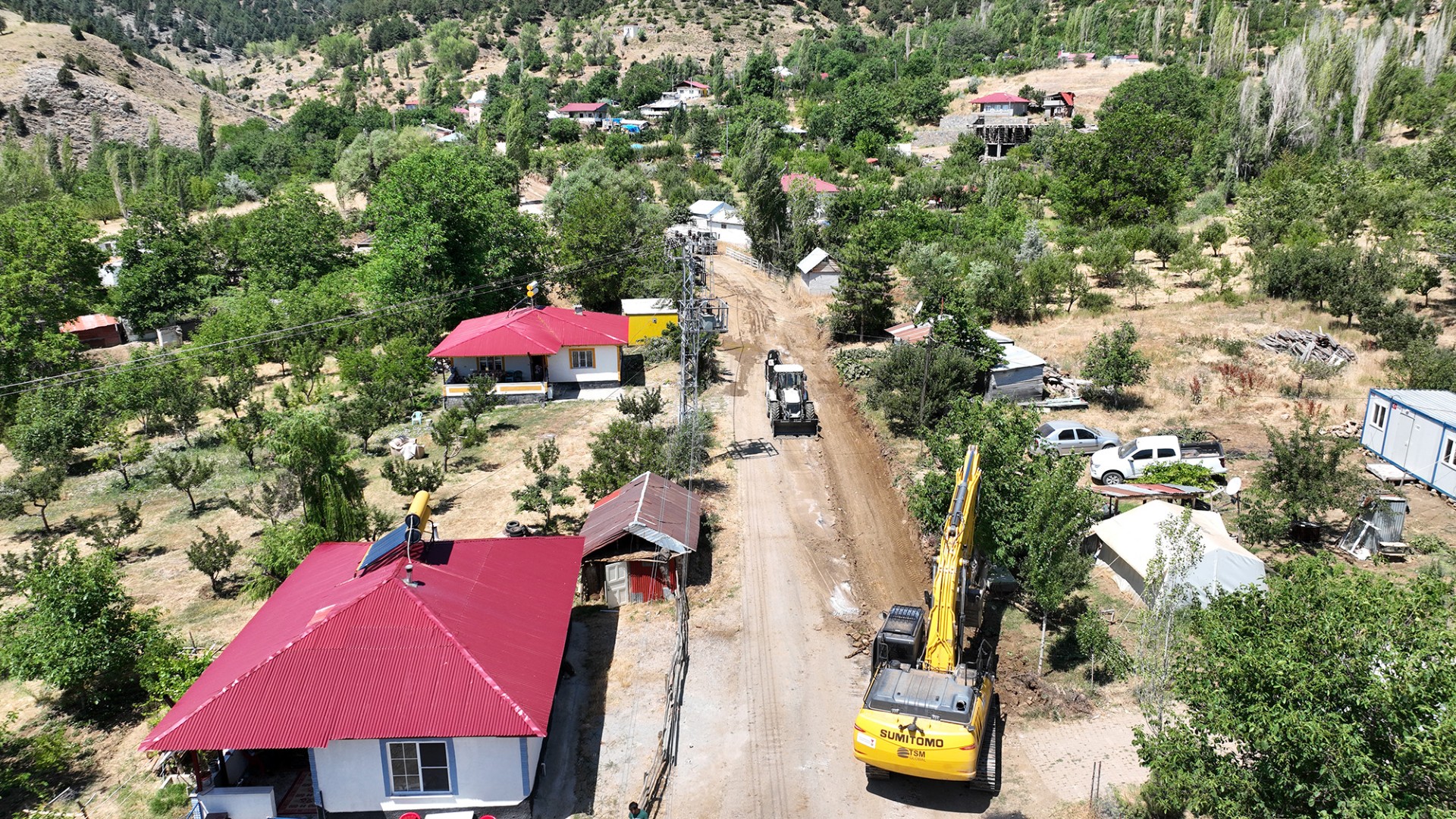 Göksun Yeniyapan Yolunu Genişletiyor