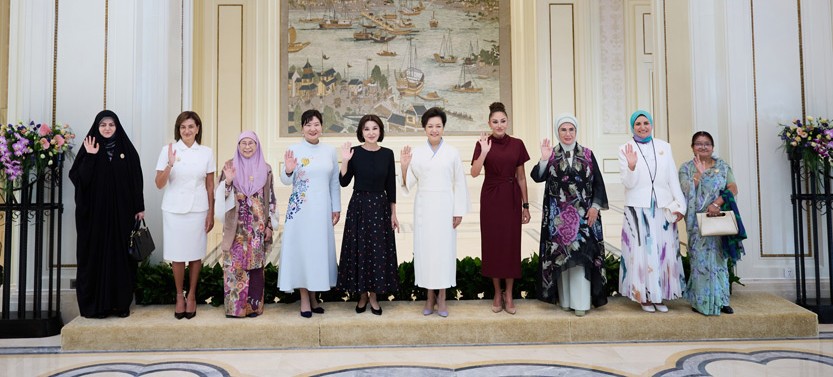 Emine Erdoğan, Çin'de liderlerin eşleri ile bir araya geldi