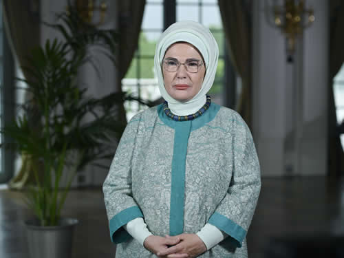 Emine Erdoğan, 5. Lider Eşleri Zirvesi'ne video mesaj gönderdi