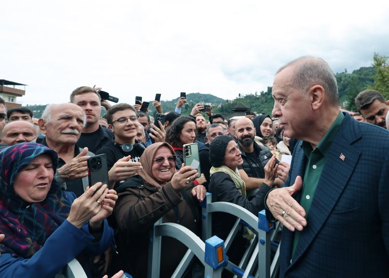 Cumhurbaşkanı Erdoğan, Rize’de