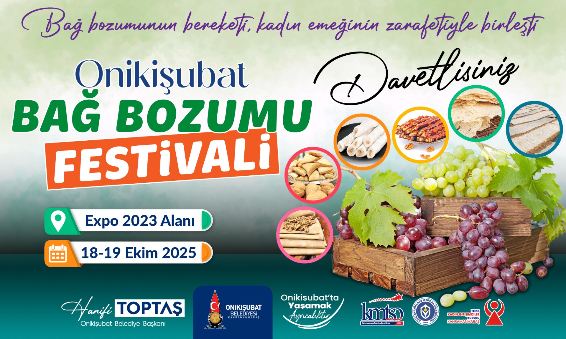 Onikişubat’ta ‘Bağ Bozumu’ heyecanı