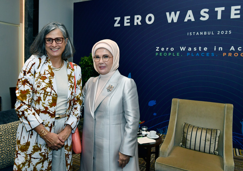 Emine Erdoğan, BM Habitat İcra Direktörü Rossbach ile görüştü