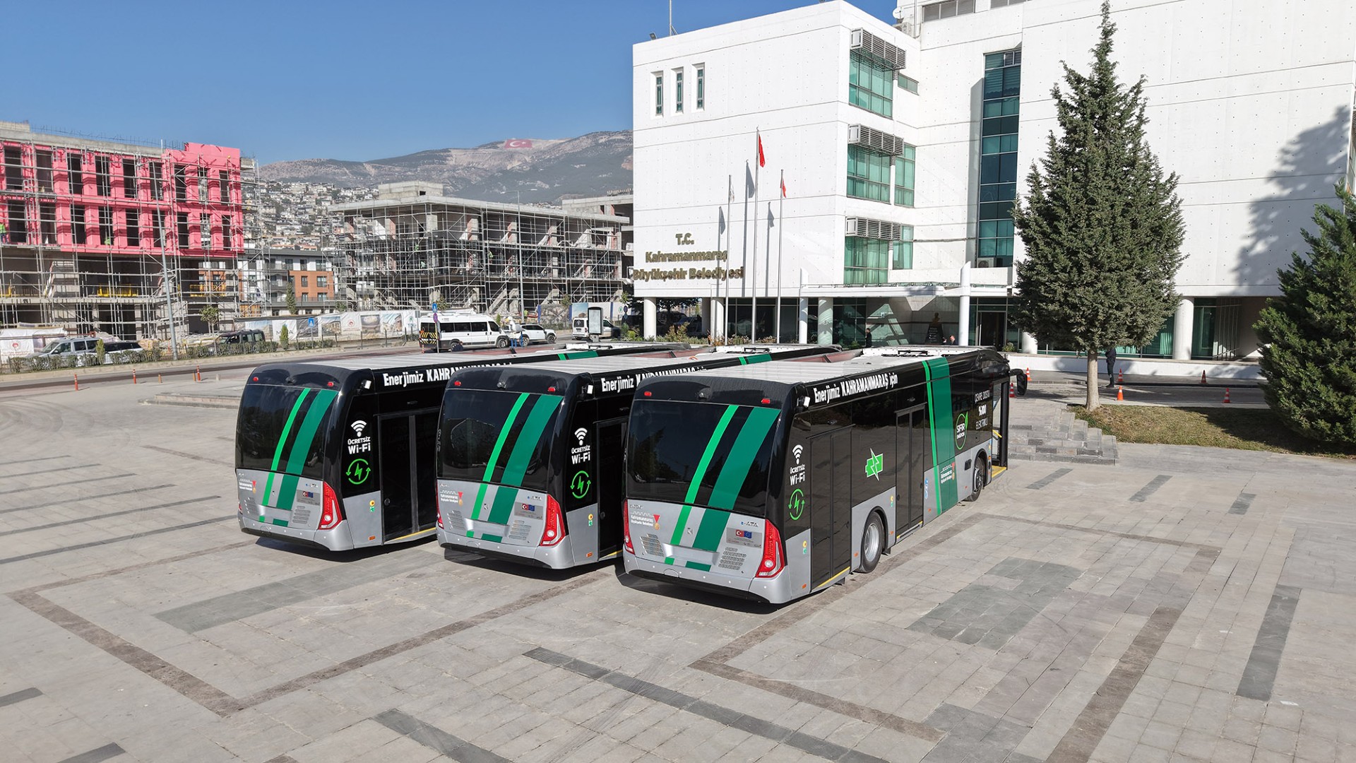 Şehrin İlk Elektrikli Otobüsleri Hayırlı Olsun