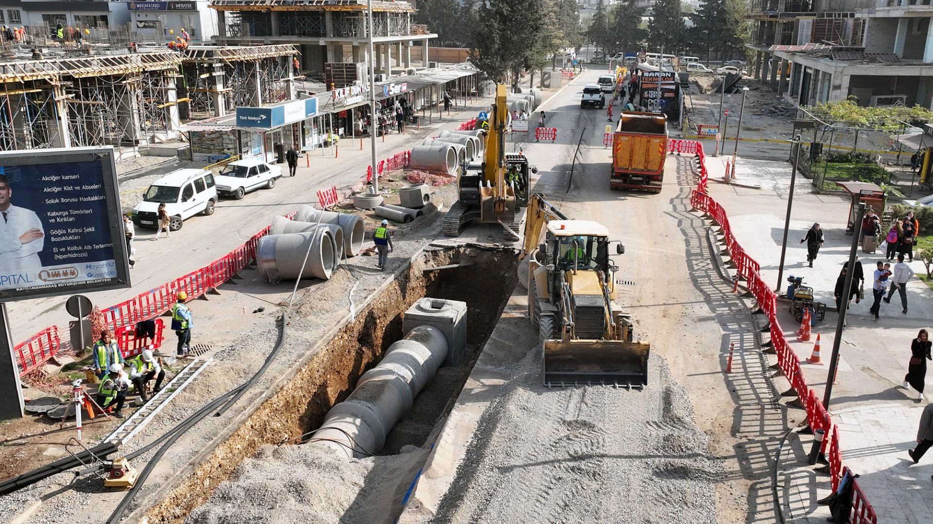 Yeni Konutların Altyapıları da Hızla İnşa Ediliyor