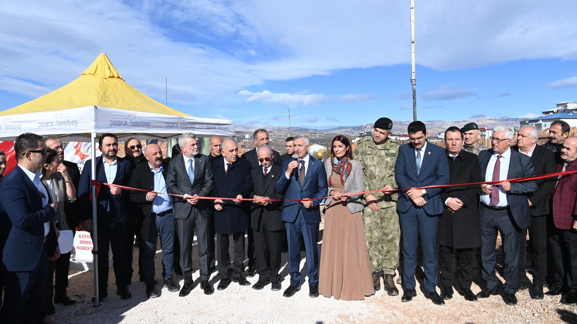 Pazarcık’ta Alevi Kültür Dernekleri Hizmet Binasının Temel Atma Töreni