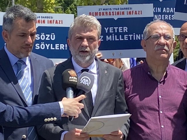 Görgel: 27 Mayıs Darbesi, milli irade ile arasına perde çekenlerin demokrasiye, vicdanlara, hukuka ve insanlığa yönelik ihaneti olarak hafızalarımıza kazınmıştır”