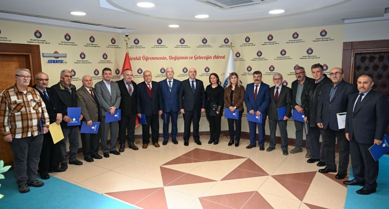 KSÜ’de 33. Yıla Özel Teşekkür Belgeleri Takdim Edildi