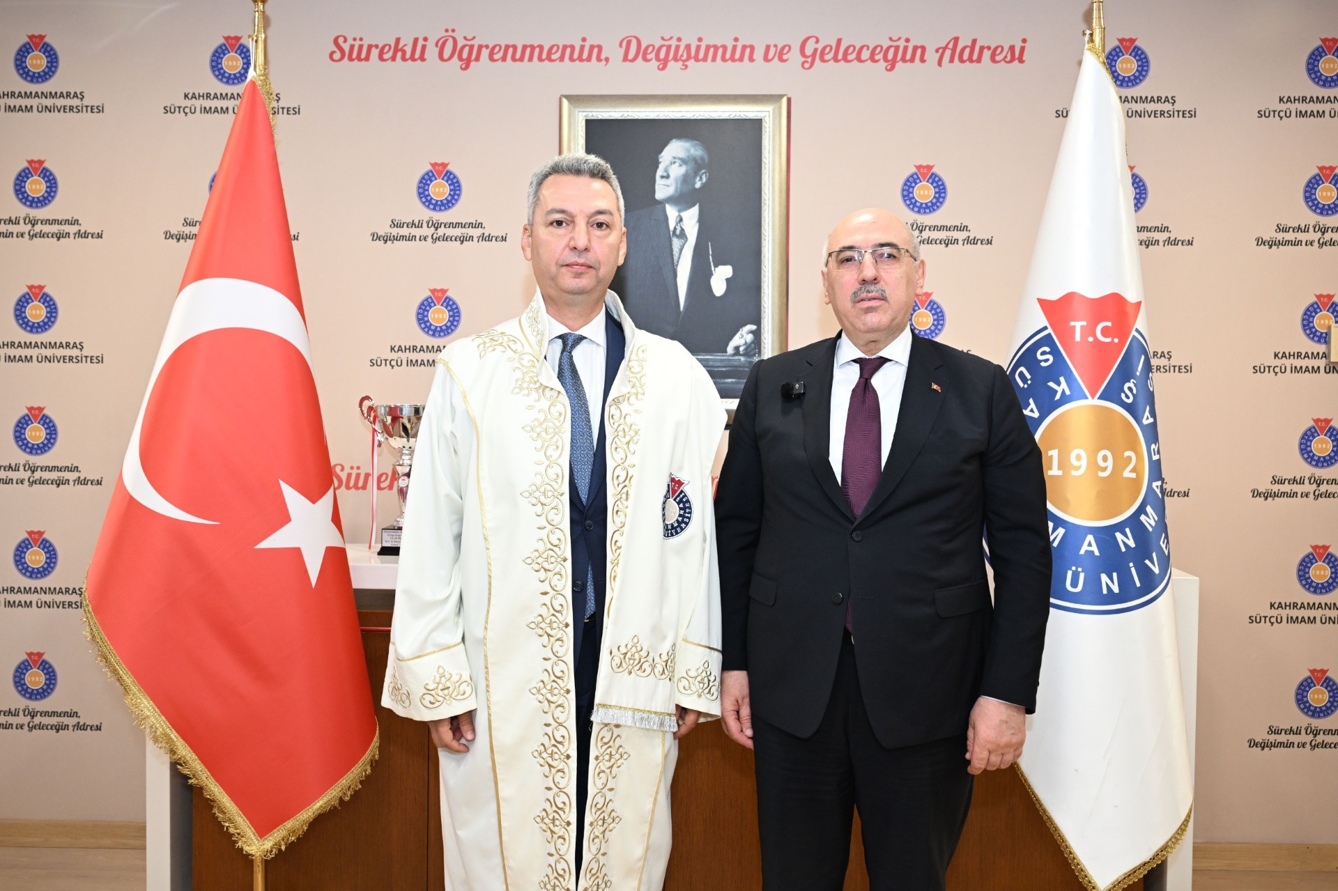 KSÜ’de Rektörlük Devir Teslim Töreni Gerçekleştirildi