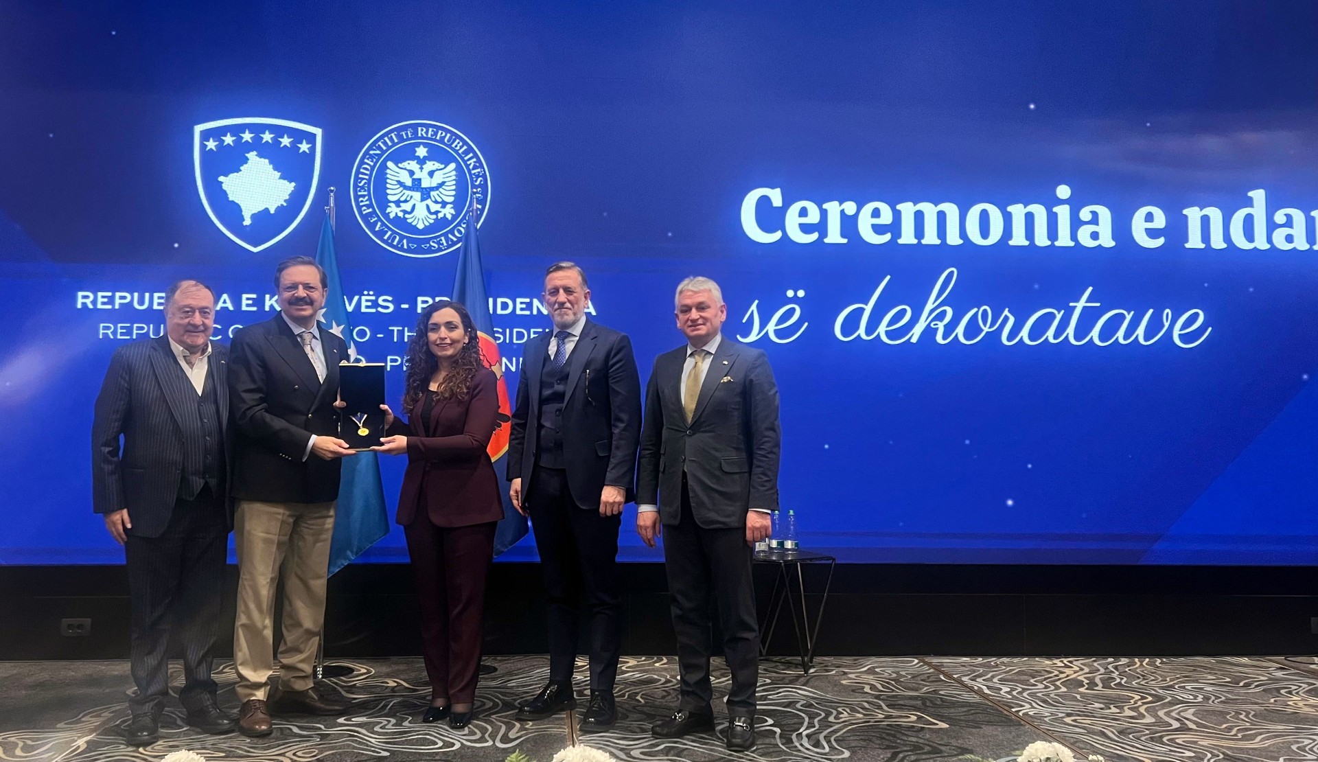 Hisarcıklıoğlu’na Kosova Cumhurbaşkanlığı Madalyası