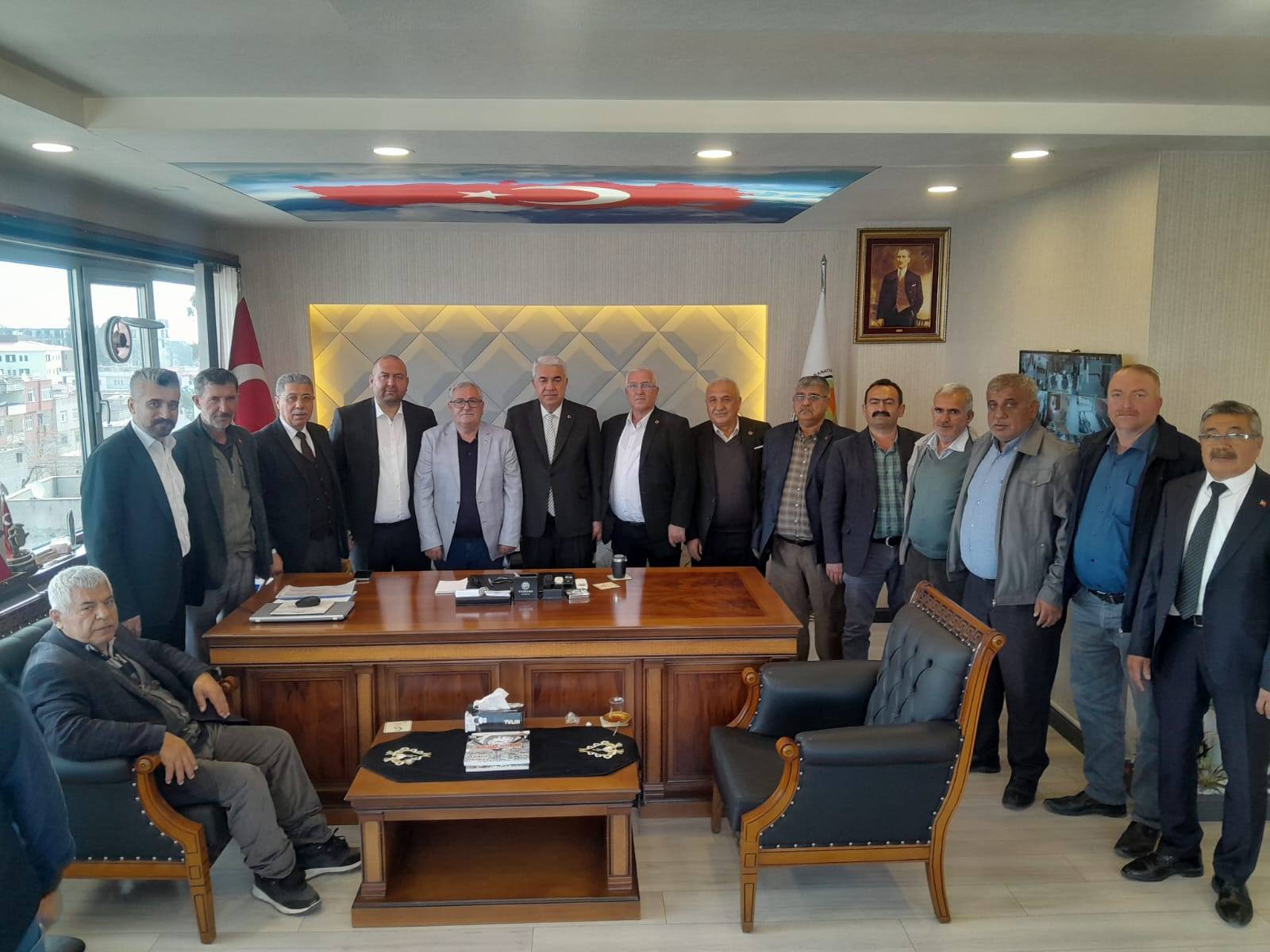 Muhtarlardan Başkan Kuybu’ya Destek Ziyareti