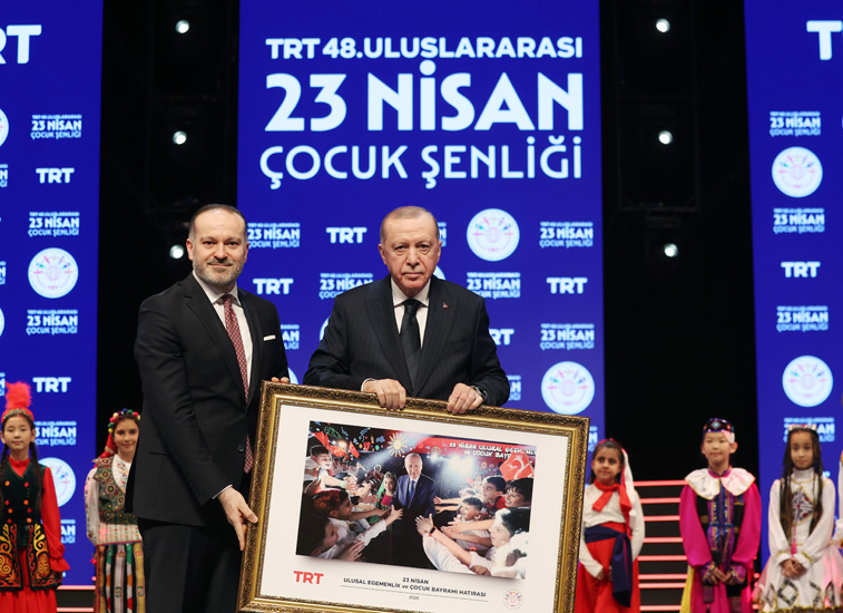 Erdoğan, TRT 48. Uluslararası 23 Nisan Çocuk
