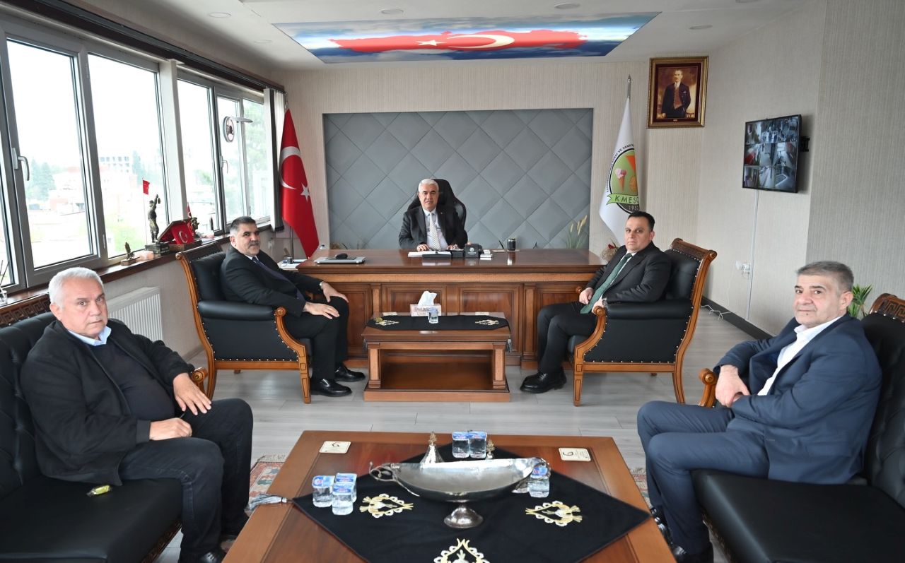 Türkoğlu Belediye Başkanı Mehmet Karaca’dan KMESOB’a Hayırlı Olsun Ziyareti