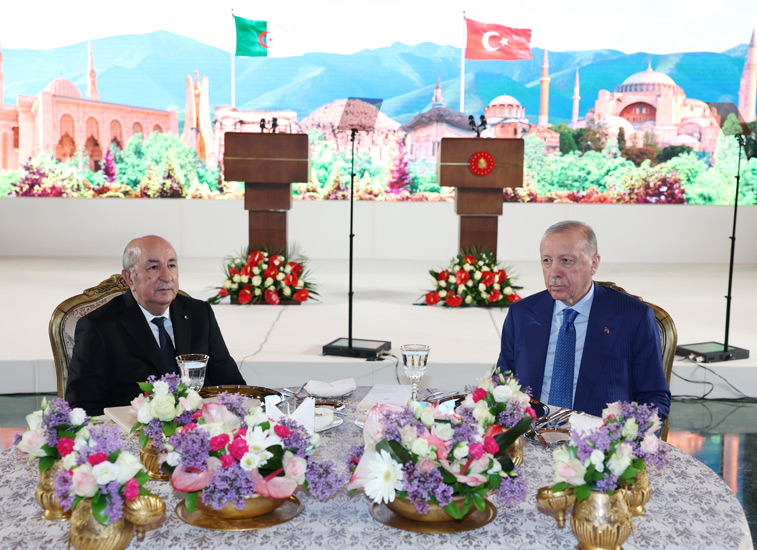 Cezayir Cumhurbaşkanı Tebbun'a Devlet Nişanı tevcih edildi