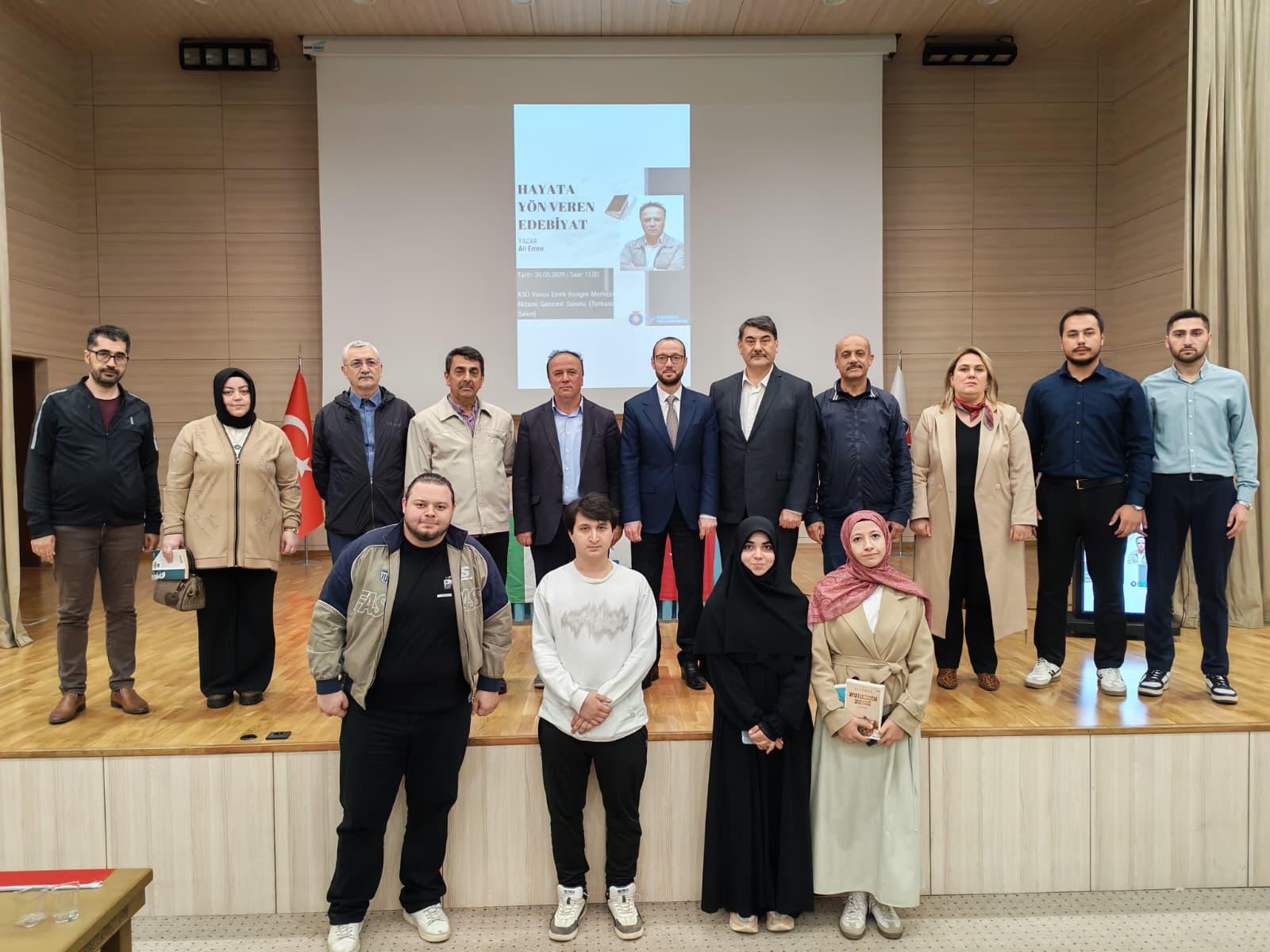 KSÜ’de “Hayata Yön Veren Edebiyat” Konferansı Düzenlendi