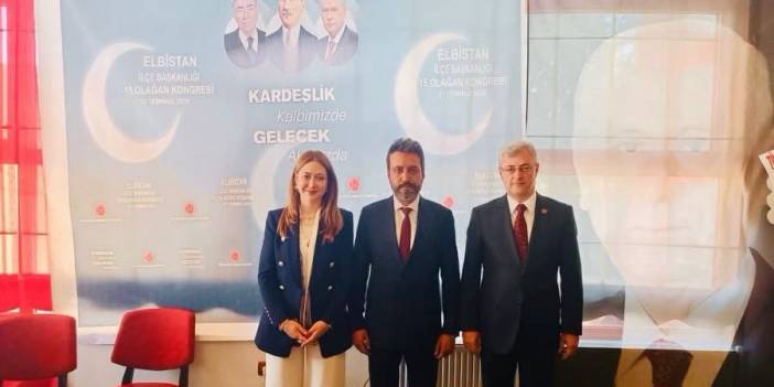 MHP Elbistan İlçe Başkanlığı'nda Üzeyir Bostan Yeniden Seçildi